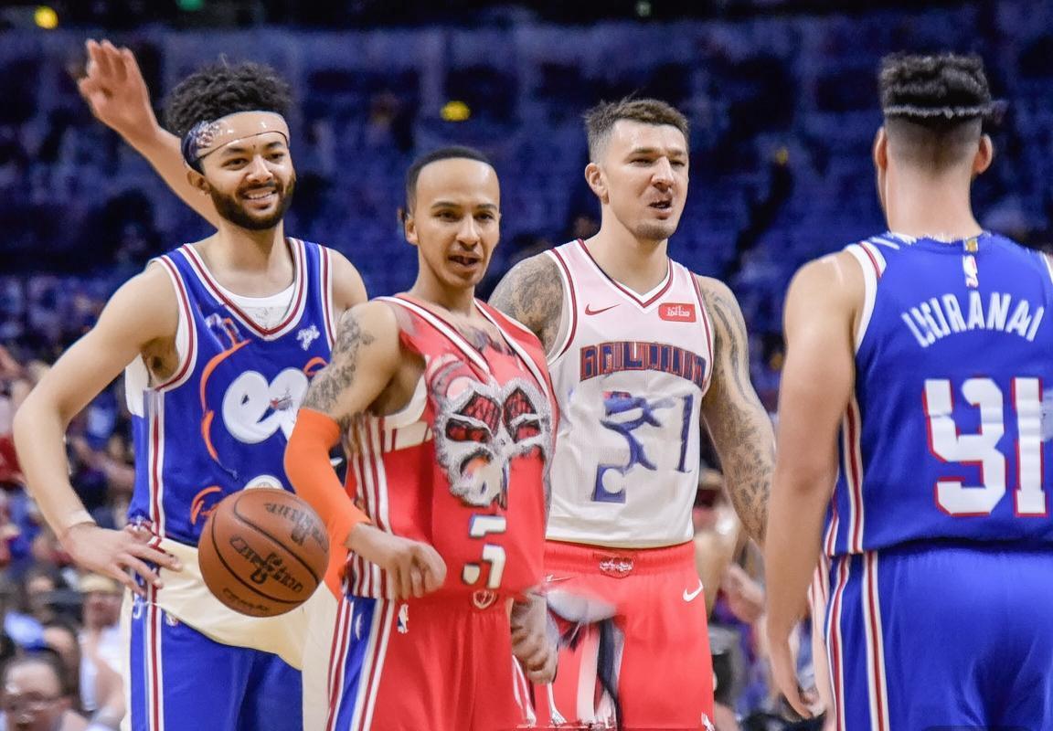 76人vs火箭2019巅峰对决：费城战火，恩比德哈登激情碰撞(图1)